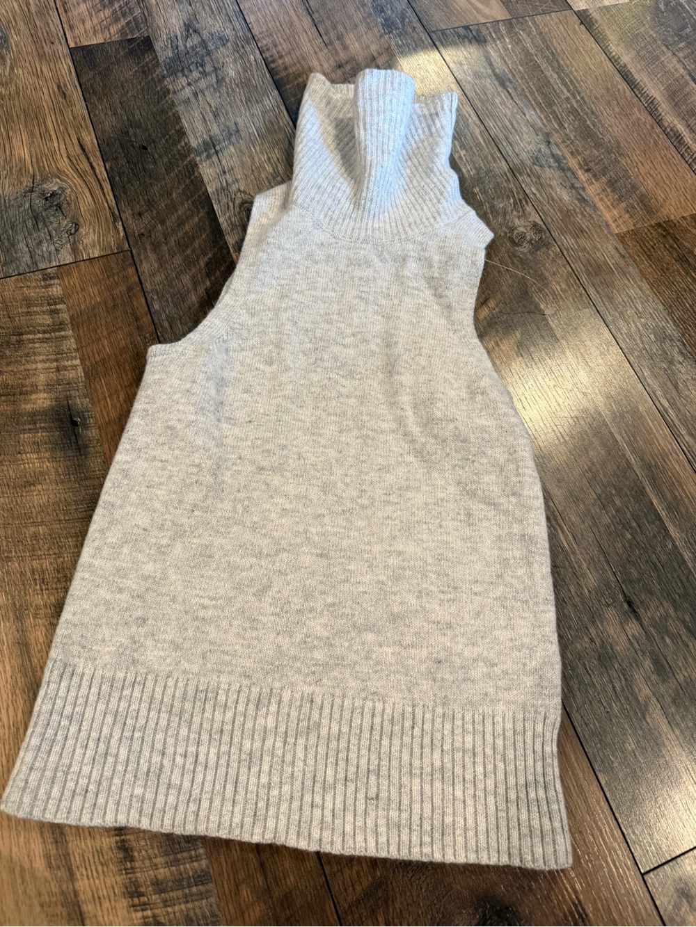 Madewell/Anthro Turtleneck Knit Top- Light Gray